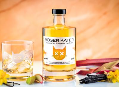 Böser Kater Rhabarber Vanilla Gin 40% Vol.